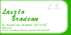 laszlo bradean business card